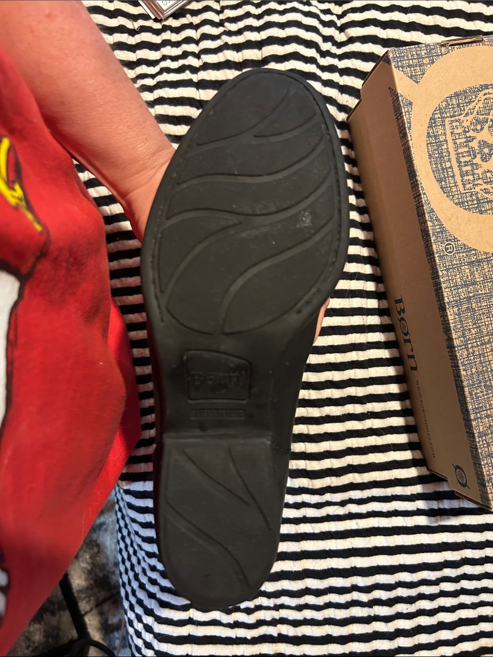 Born Black Leather Western Ankle Boots - Picture 7 of 11